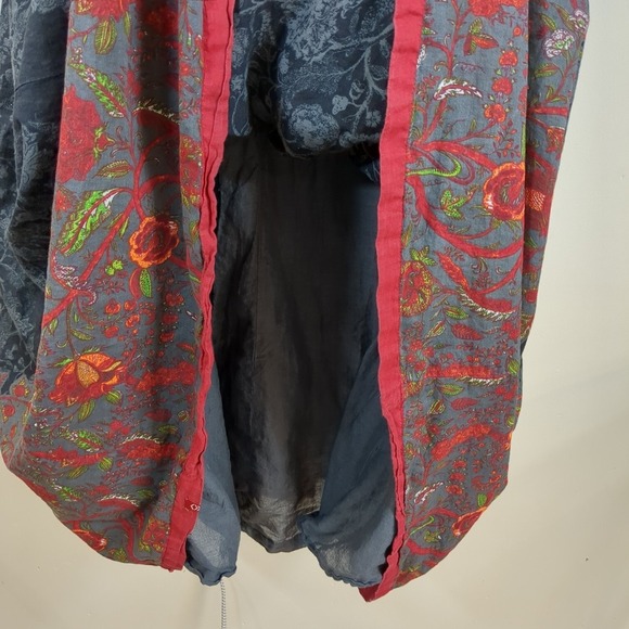 Biba women's floral Anarkali Dupatta 2pc set black/red, size 32 - Picture 13 of 13